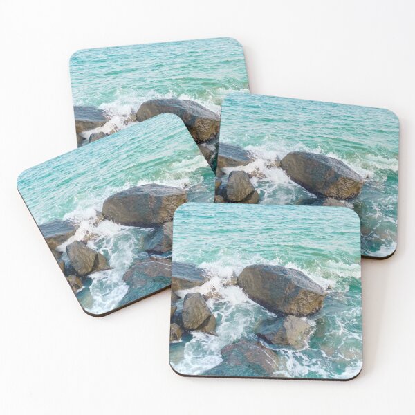 Item preview, Beautiful Light Blue Ocean Waves At The Beach During Summer Holiday designed and sold by Barolina.