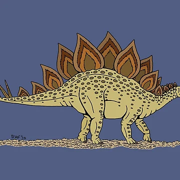 Artwork thumbnail, Stegosaurus by Azure Lion Productions