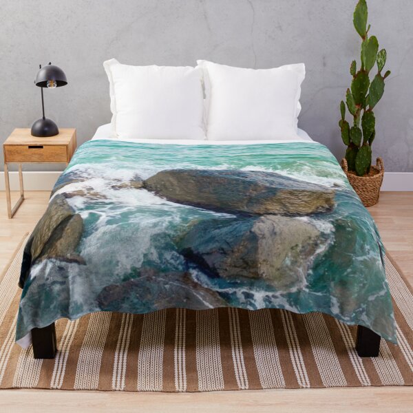 Item preview, Beautiful Light Blue Ocean Waves At The Beach During Summer Holiday designed and sold by Barolina.