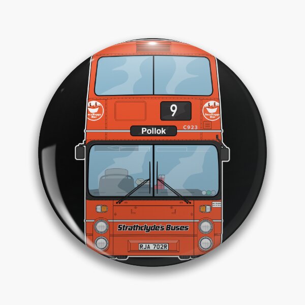 Item preview, Strathclyde Buses GM Atlantean C923 RJA702R Retro Nostalgia Illustration designed and sold by BFXIII.