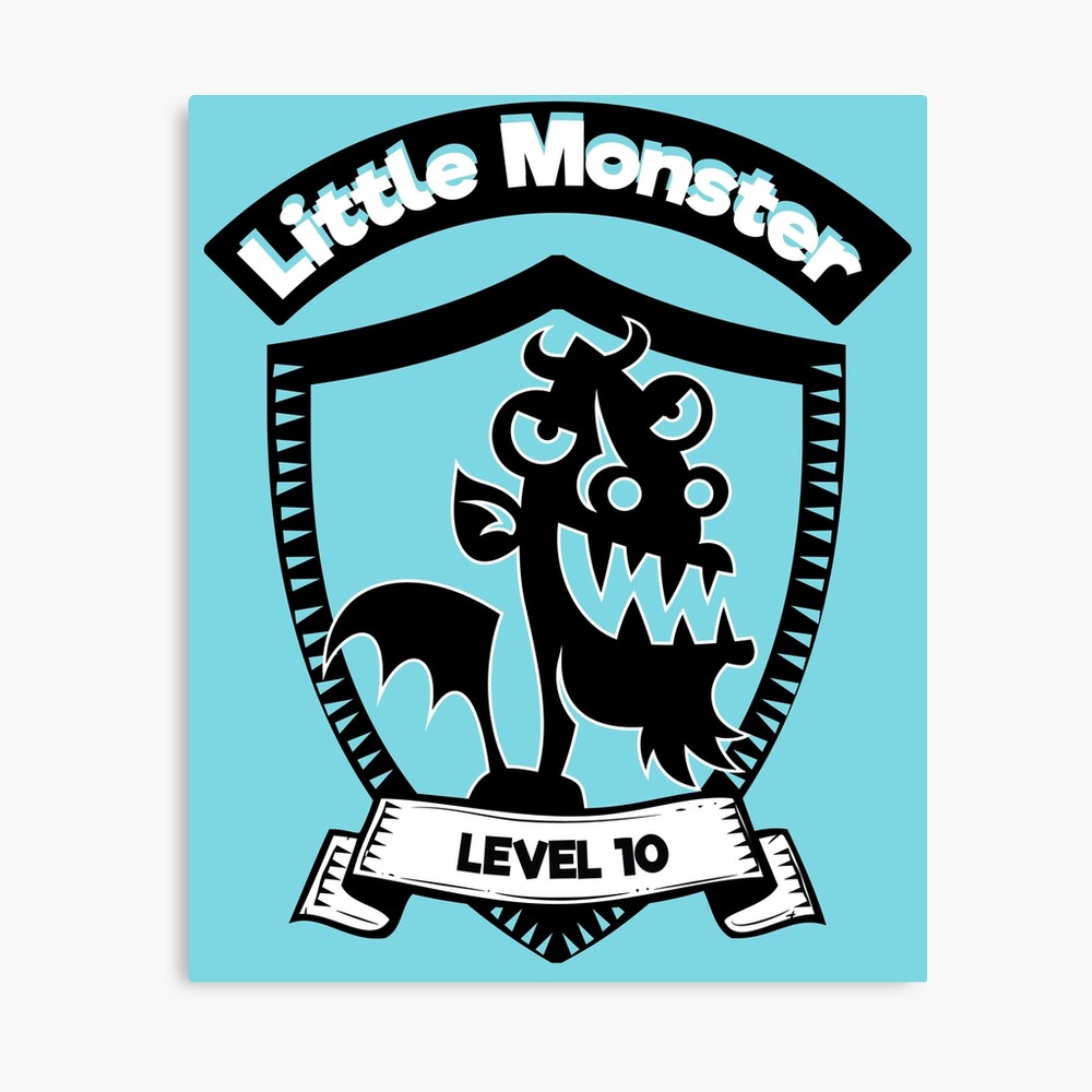 Little Monster Level 10 Poster By Oberdoofus Redbubble