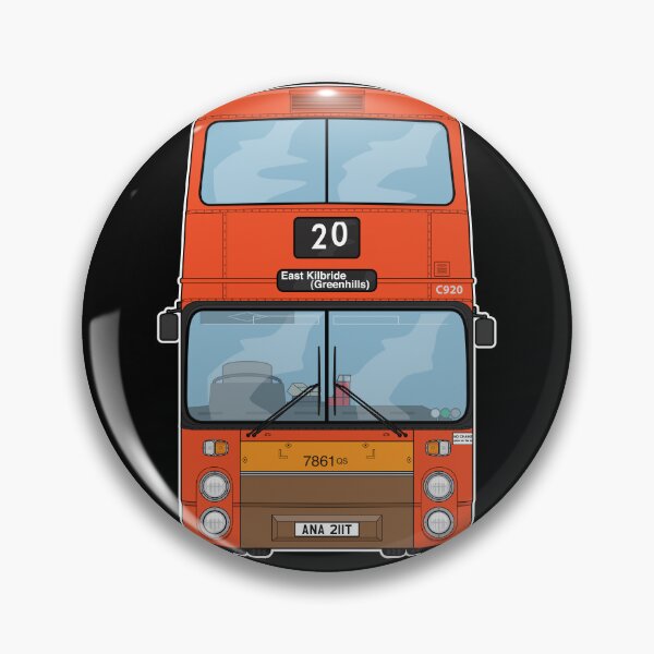 Item preview, Strathclyde Buses / Greater Manchester / Western Scottish GM Atlantean C920 ANA211T Retro Nostalgia Illustration designed and sold by BFXIII.