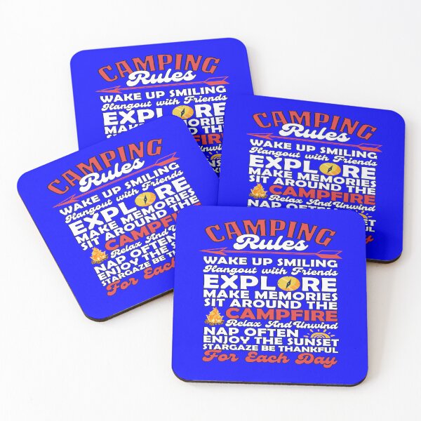 Item preview, Camping Camper 11 Must Follow Camping Rules designed and sold by fantasticdesign.