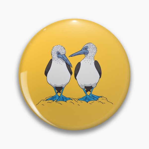 Item preview, Adorable Duo Blue Footed Booby Exotic Birds In Galapagos designed and sold by KaylaStudio.