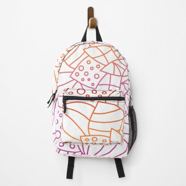 Item preview, Mandala Subtle Abstract Lesbian Pride Flag Orange Lotus designed and sold by cashewdays.