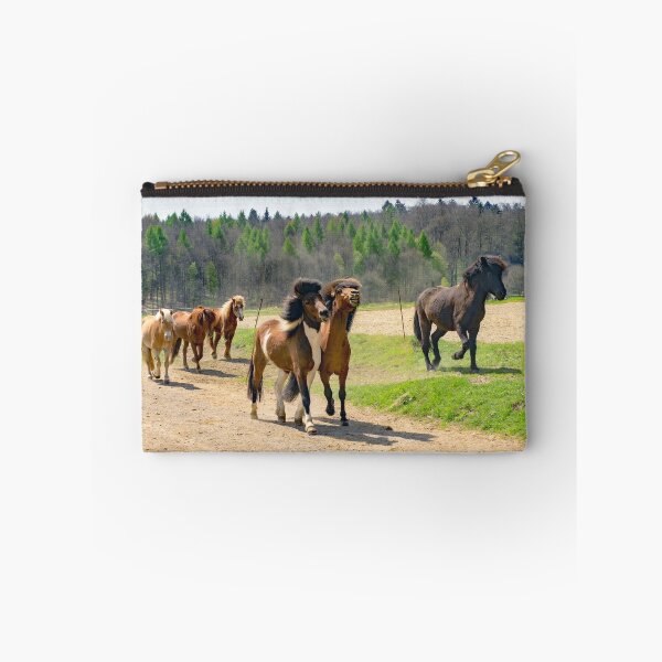 Item preview, Icelandic horses on the way back to the stable - horsephotography designed and sold by MarionsArt.