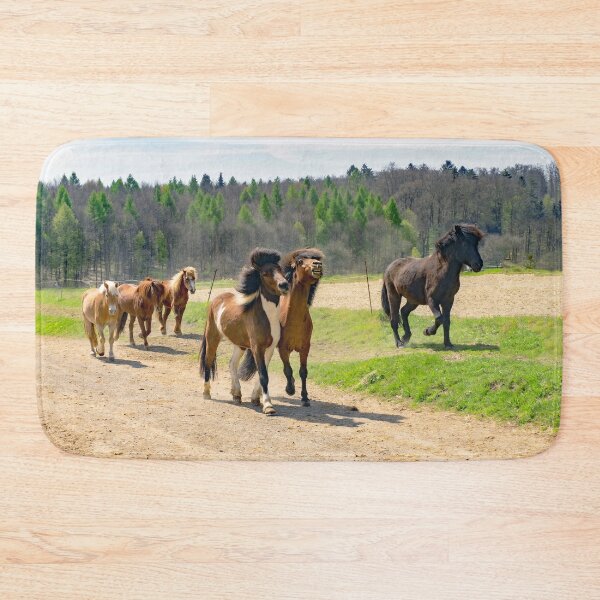 Item preview, Icelandic horses on the way back to the stable - horsephotography designed and sold by MarionsArt.