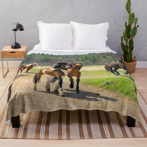 Item preview, Icelandic horses on the way back to the stable - horsephotography designed and sold by MarionsArt.