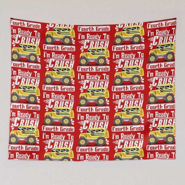 Item preview, Back To School Bus I'm Ready To Crush Fourth Grade designed and sold by CharJens.