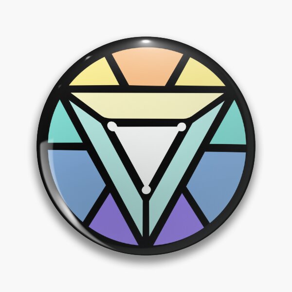 Item preview, pride arc reactor #39 - genderfaun pride designed and sold by Hatter & Hare Co..
