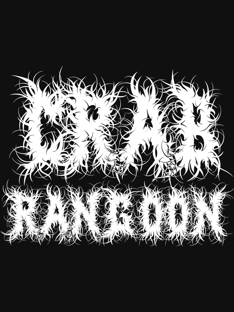"Crab Rangoon Heavy Metal Goth Inspired Awesome Ironic Sarcastic Design