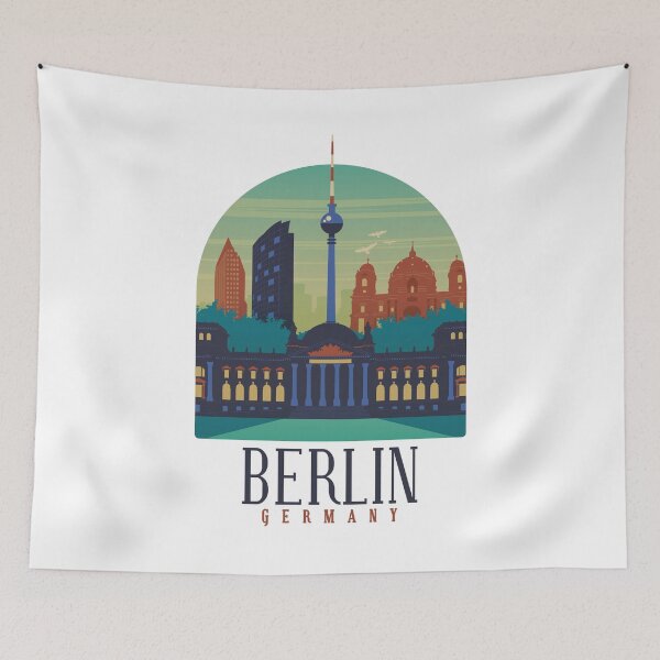 Item preview, Berlin Germany Skyline designed and sold by Hoiho Adventure Shirts.