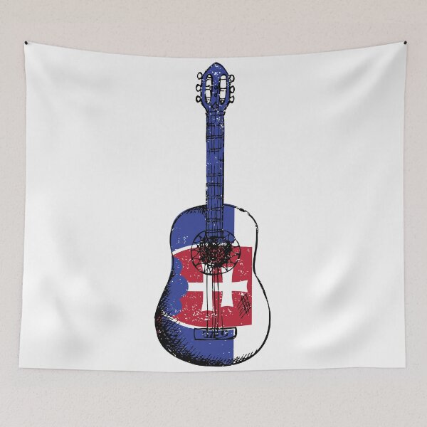 Item preview, Country Music Retro Vintage guitar Slovakia designed and sold by pretty4u.