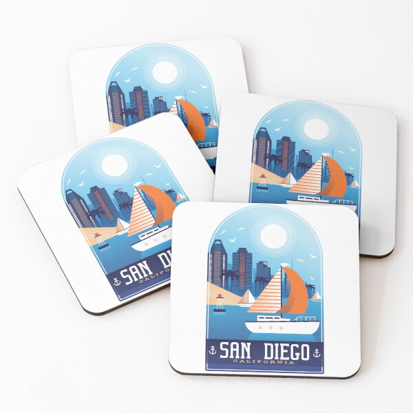 Item preview, San Diego California Skyline Waterfront designed and sold by Hoiho Adventure Shirts.