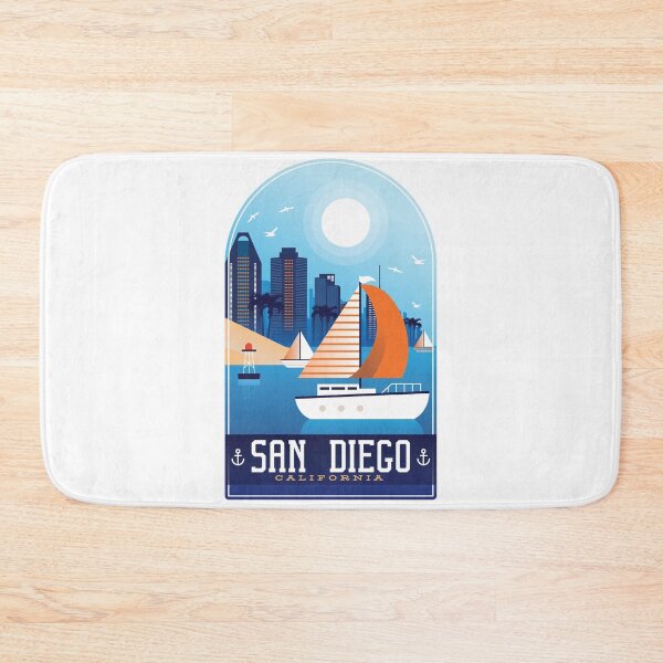 Item preview, San Diego California Skyline Waterfront designed and sold by Hoiho Adventure Shirts.