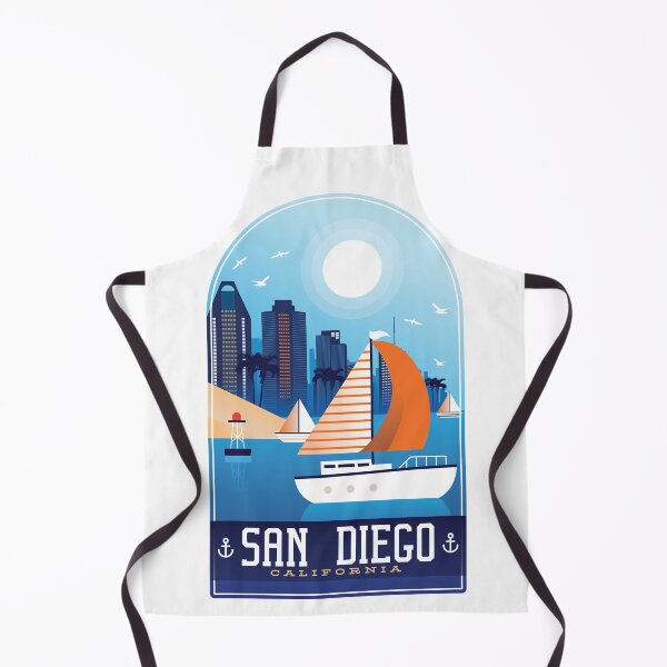 Item preview, San Diego California Skyline Waterfront designed and sold by Hoiho Adventure Shirts.