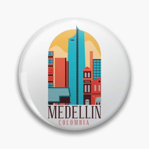Artikelvorschau, Medellin Kolumbien Skyline Antioquia entworfen und verkauft von Hoiho Adventure Shirts.