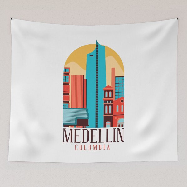 Item preview, Medellin Colombia Skyline Antioquia designed and sold by Hoiho Adventure Shirts.