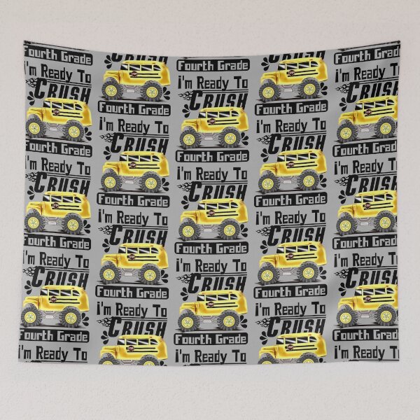 Item preview, Back To School Bus I'm Ready To Crush Fourth Grade designed and sold by CharJens.