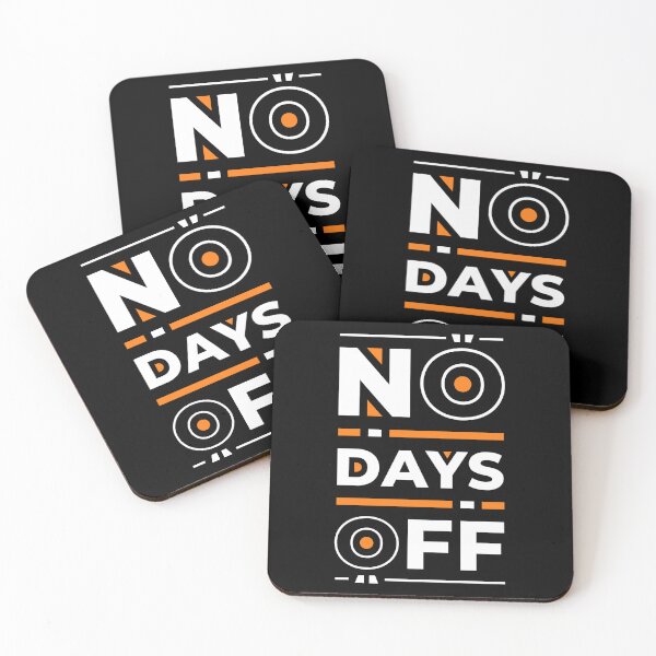 Item preview, No Days Off - Motivational Entrepreneur Inspirational Quote designed and sold by Optix.
