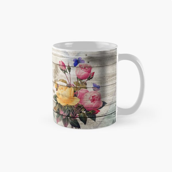 Item preview, Flower Posy on Wooden Background designed and sold by MaxnGeorge.