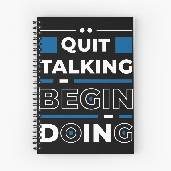Item preview, Quit Talking Begin Doing - Entrepreneur Inspirational Quote designed and sold by Optix.