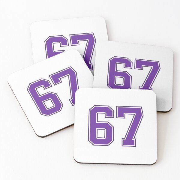 Item preview, Purple Number 67 lucky sports jersey sixty seven designed and sold by HeavyStyle.