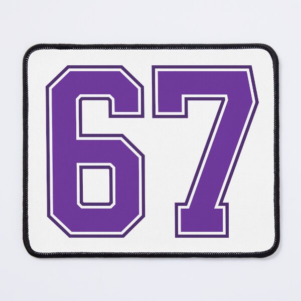 Item preview, Purple Number 67 lucky sports jersey sixty seven designed and sold by HeavyStyle.