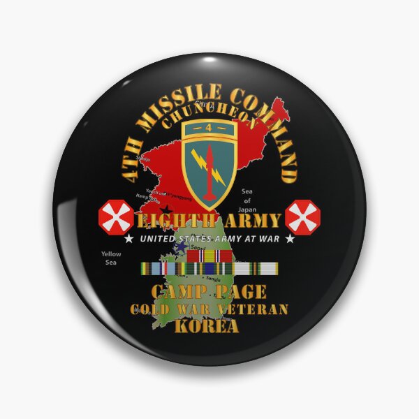Artikelvorschau, Armee - 4. Raketenkommando - Achte Armee - Camp Page - Chuncheon, Korea - Veteran des Kalten Krieges X 300 entworfen und verkauft von Military Insignia Products.