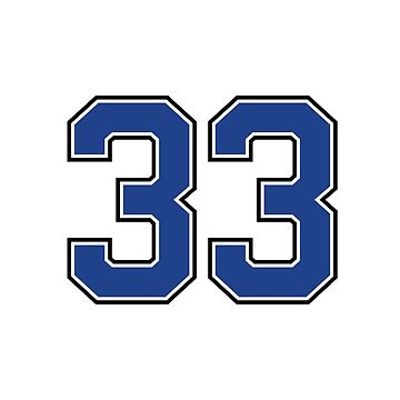 Number 33 lucky sports jersey thirty three Kids T-Shirt for Sale by  HeavyStyle