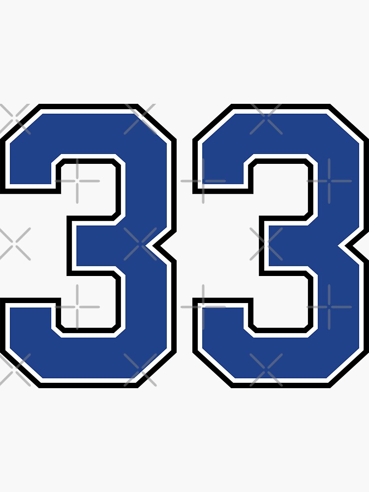 Number 33 lucky sports jersey thirty three Kids T-Shirt for Sale by  HeavyStyle