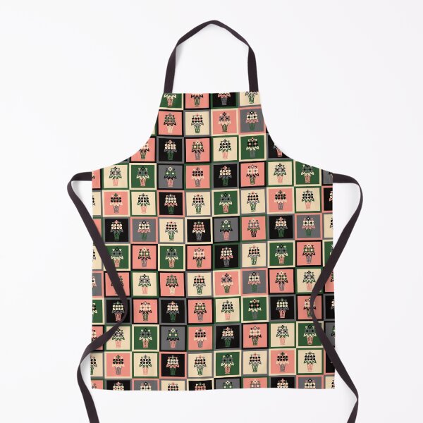 Item preview, 70s Flower Basket Checkerboard designed and sold by Carrie Cantwell Art.