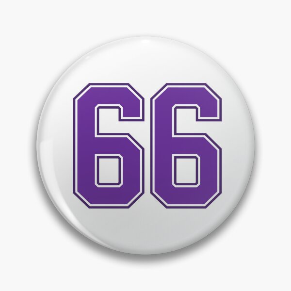 Aperçu de l'œuvre Maillot de sport porte-bonheur numéro 66 violet soixante-six créée et vendue par HeavyStyle.