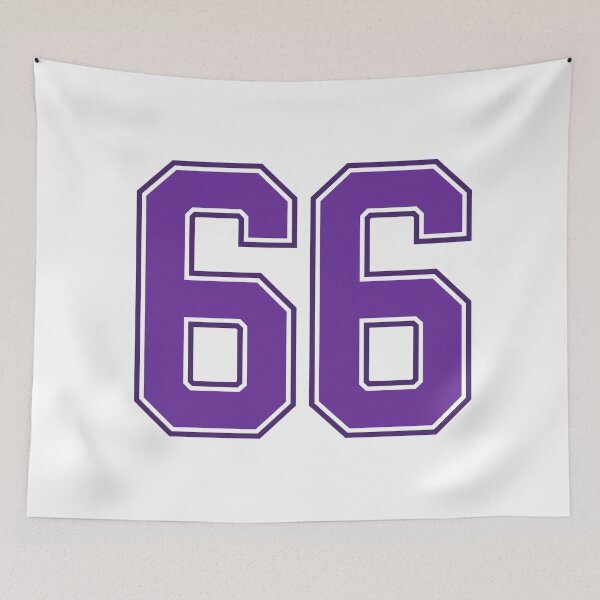 Item preview, Purple Number 66 lucky sports jersey sixty six designed and sold by HeavyStyle.