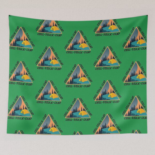 Item preview, Cliffside Scene Outdoor Camping Chill Relax Camp designed and sold by CharJens.