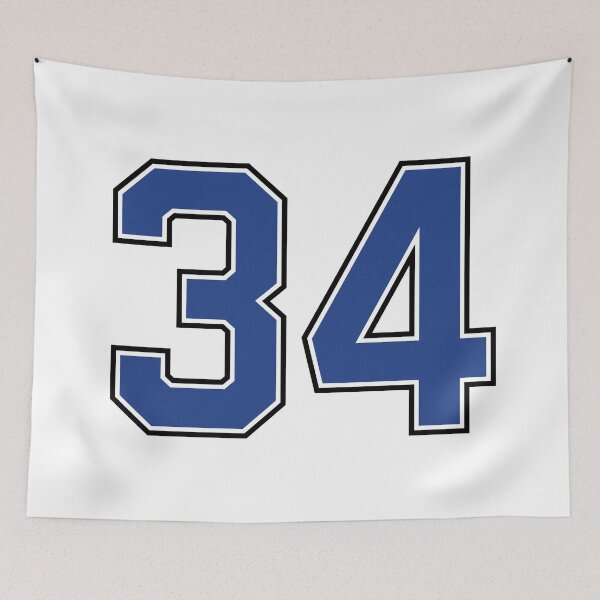 Item preview, Number 34 lucky sports jersey thirty four designed and sold by HeavyStyle.