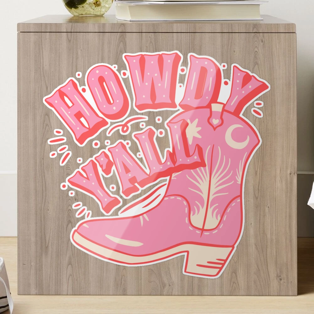 Howdy Cowboy Boots Small Acrylic Tray, The Burlap Sack Boutique