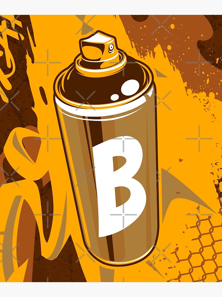 "Letter B Graffiti Spray job" Poster for Sale by m2mdoh Redbubble