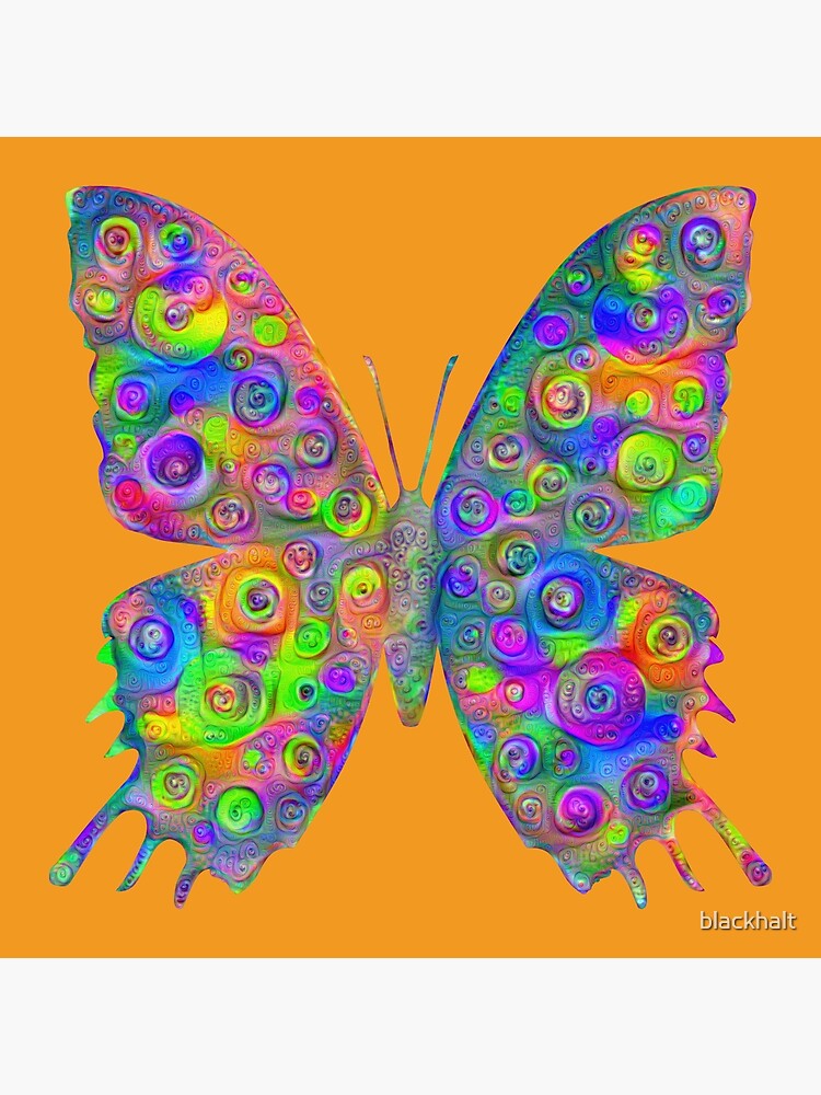 #DeepDream Motley Butterfly by blackhalt
