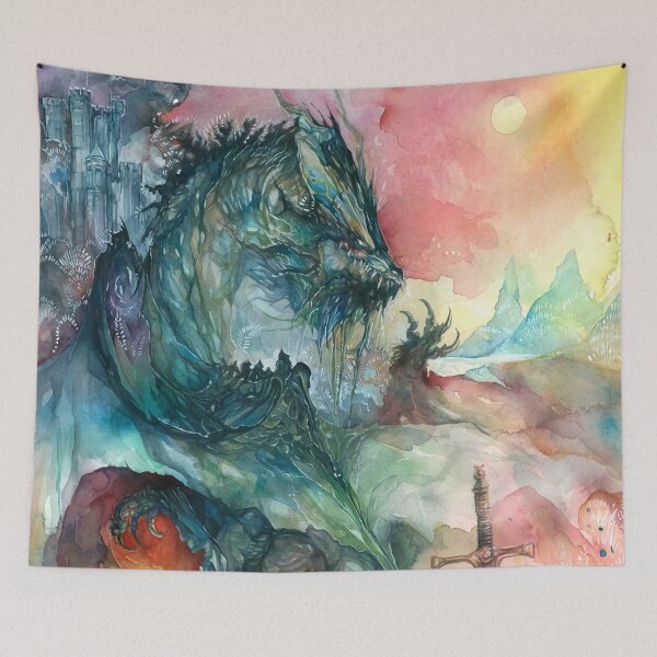 Item preview, Watercolour dragon designed and sold by RuthieMill.