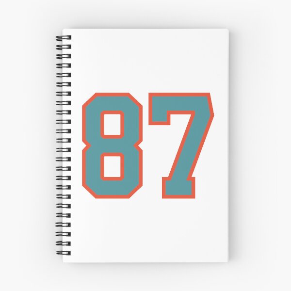 Item preview, 87 number, aqua orange lucky sports eighty seven designed and sold by ArtIsParty.