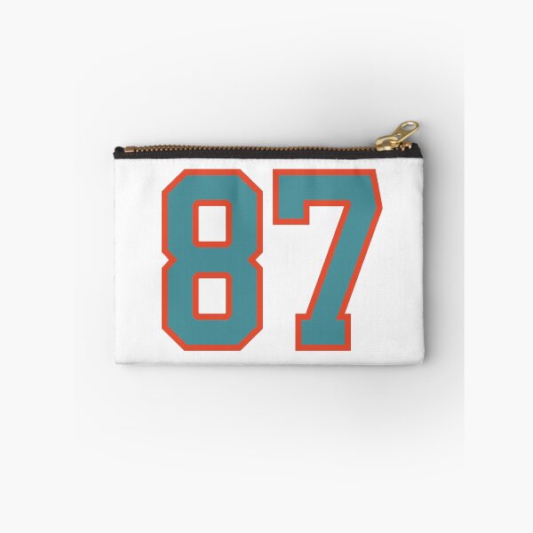 Item preview, 87 number, aqua orange lucky sports eighty seven designed and sold by ArtIsParty.