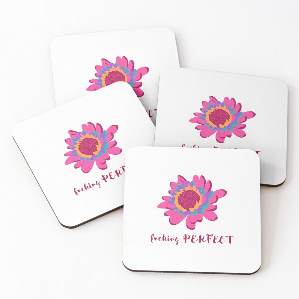 Item preview, Fucking Perfect | Delicate Fucking Flower | Pink and Red Flower designed and sold by The Misadventures of Jo.