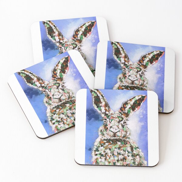 Item preview, Bunny, Pop Art, edited oil painting by Marina Daniluka designed and sold by MariDaniArt.