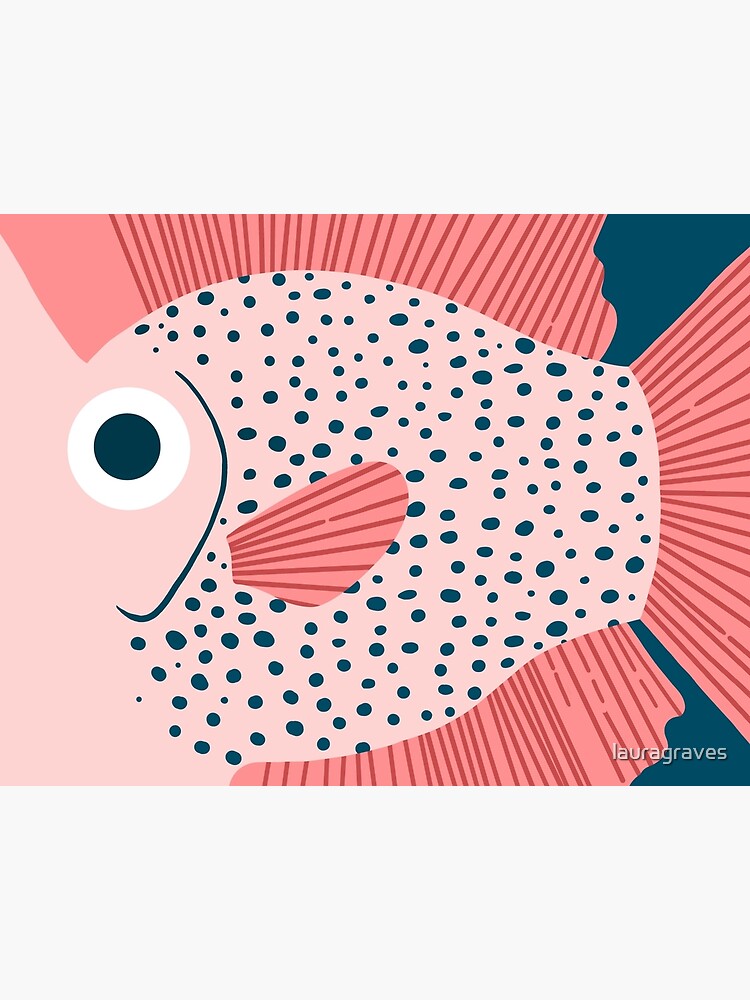 Thumbnail 5 of 5, Pet Mat, Fish pattern designed and sold by lauragraves.