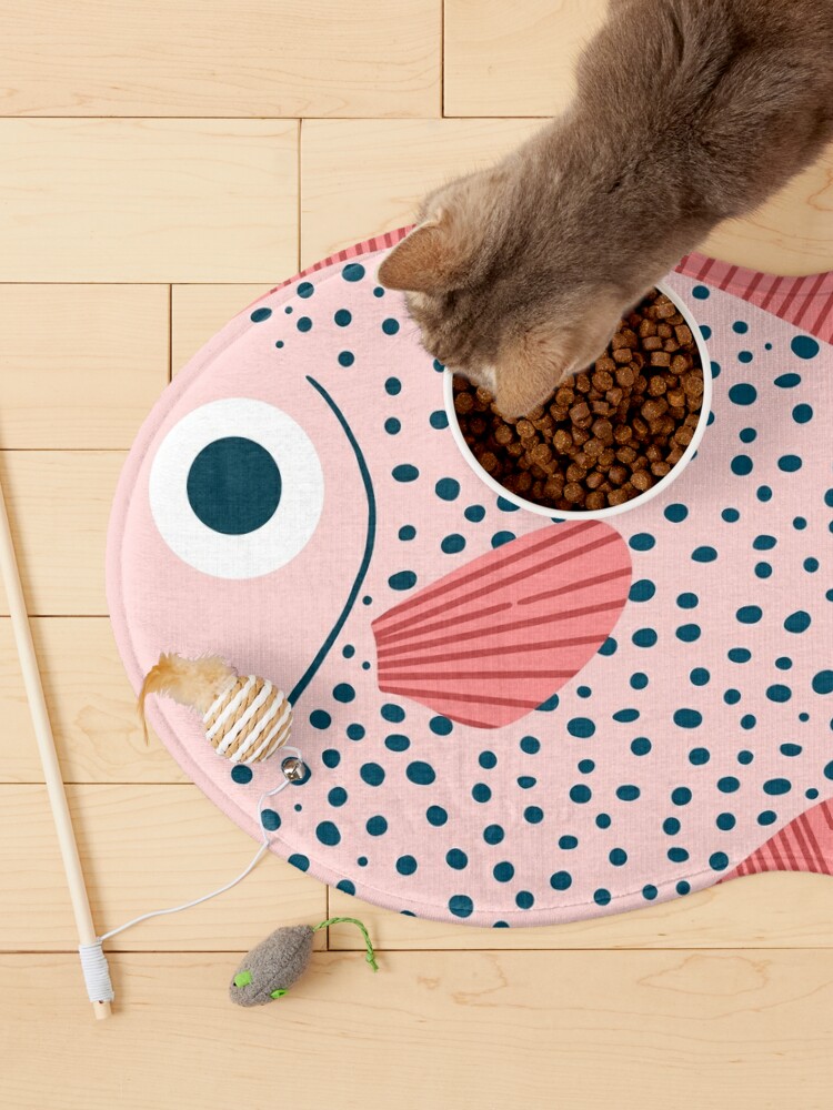 Pet Mat, Fish pattern designed and sold by lauragraves