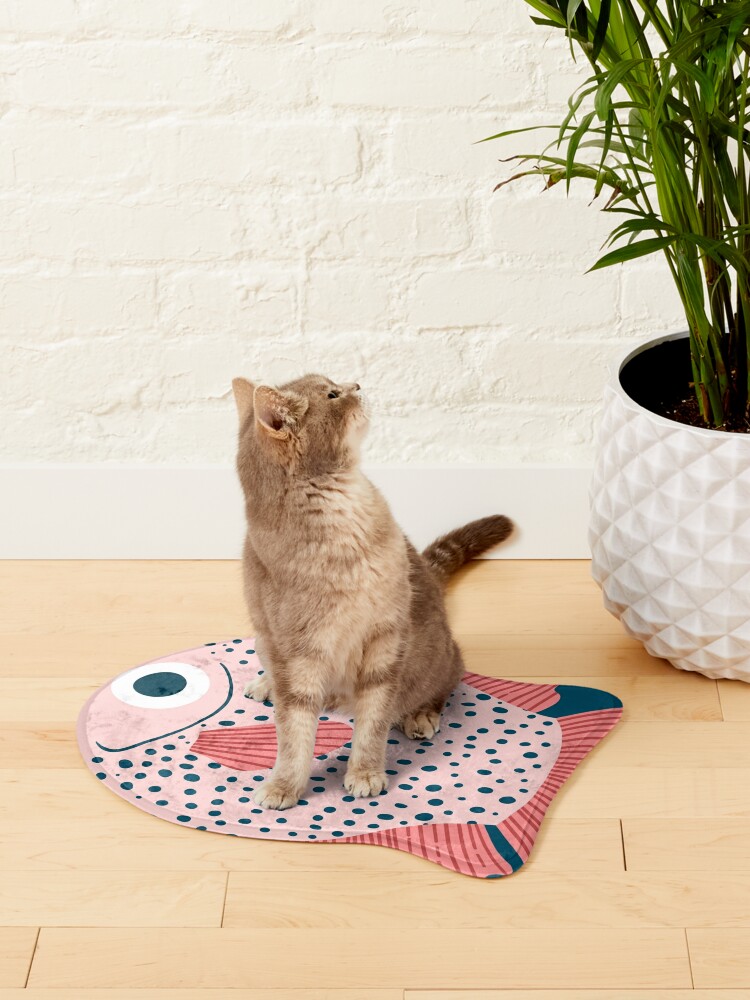Pet Mat, Fish pattern designed and sold by lauragraves