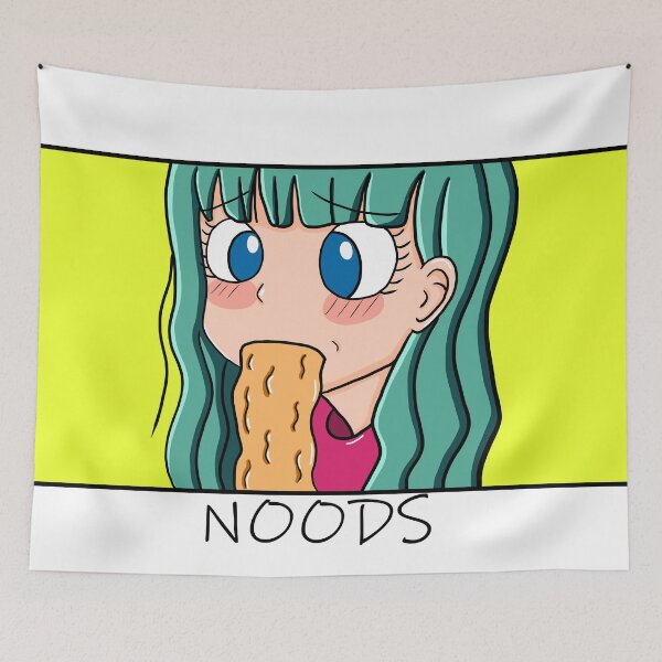 Item preview, Girl eating noodles designed and sold by ruta-exe.