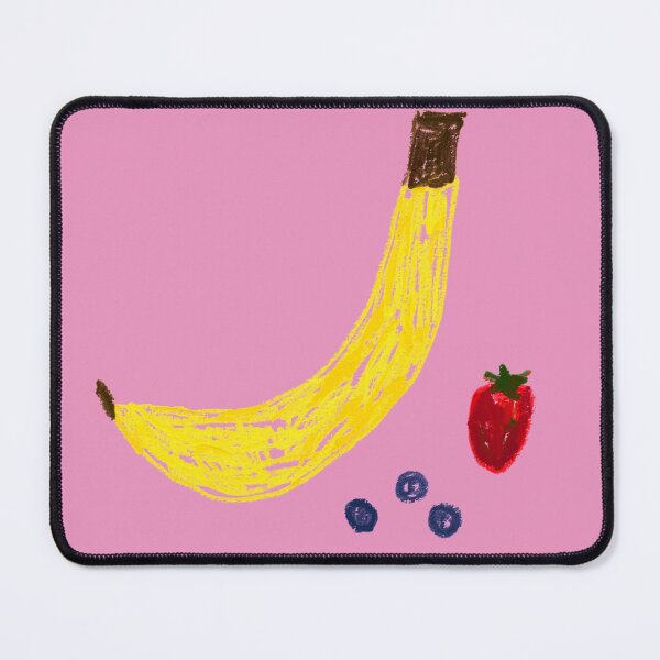 Item preview, Pink Oil Pastel Abstract Fruit Funny Minimalist Salad Banana Strawberry Blueberry designed and sold by hopecope.