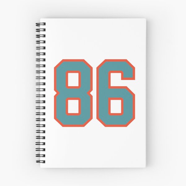 Item preview, 86 number, aqua orange lucky sports eighty six designed and sold by ArtIsParty.